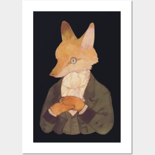 Fox gentleman Posters and Art